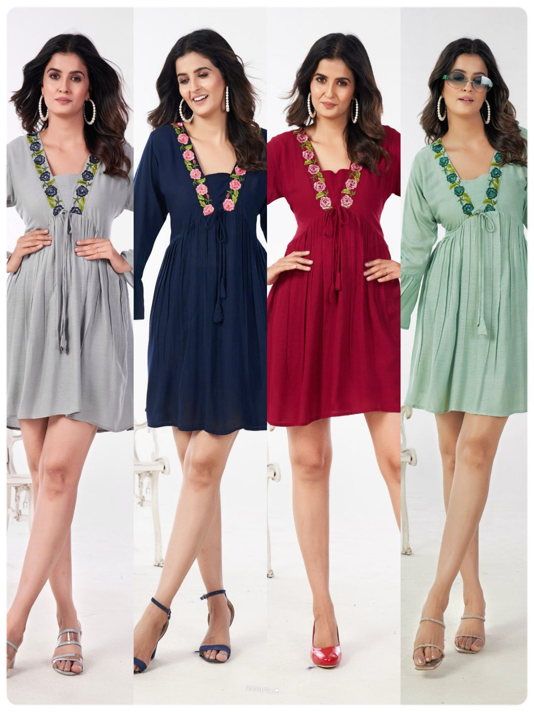 ES Best Heavy Rayon Embroidery Work New Pattern Tops