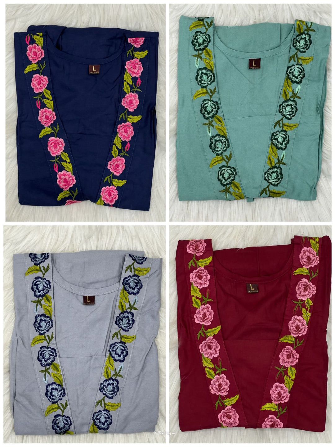 ES Best Heavy Rayon Embroidery Work New Pattern Tops