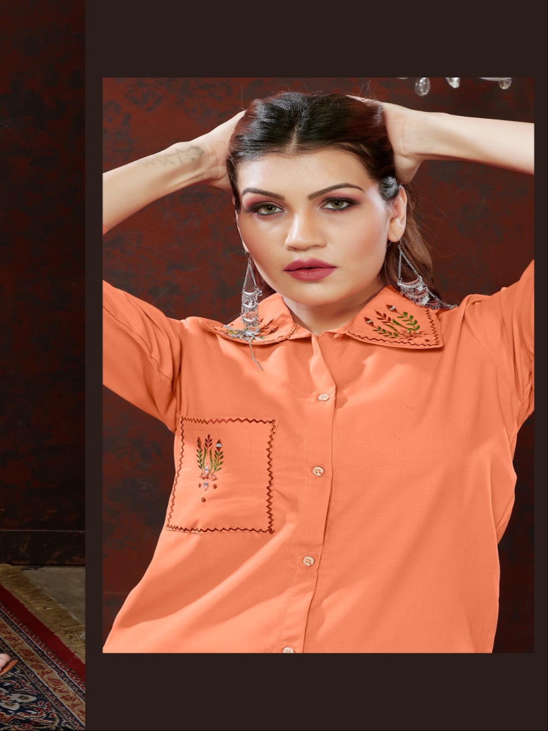 MV Elegant Maaza Cotton Handwork Cord-Set in Five Designs & Colors