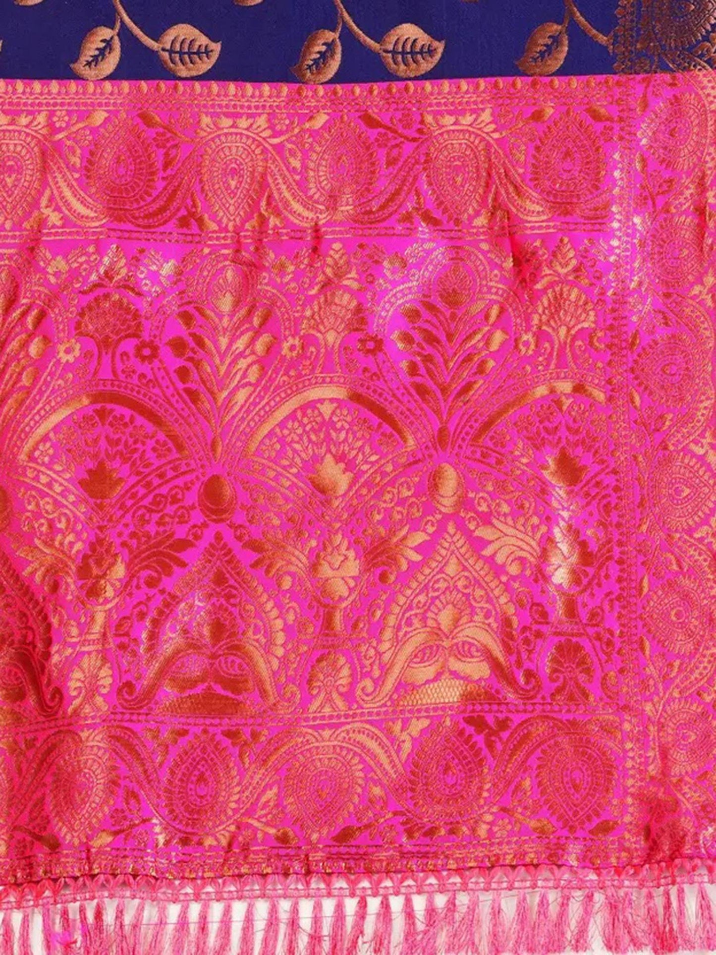 KF Women Kanjivaram Banarasi Silk Woven Design Saree