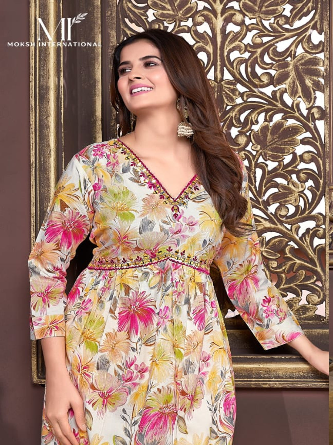 MV Premium Women's Rayon Ethnic Wear Set in Four Colors & Designs