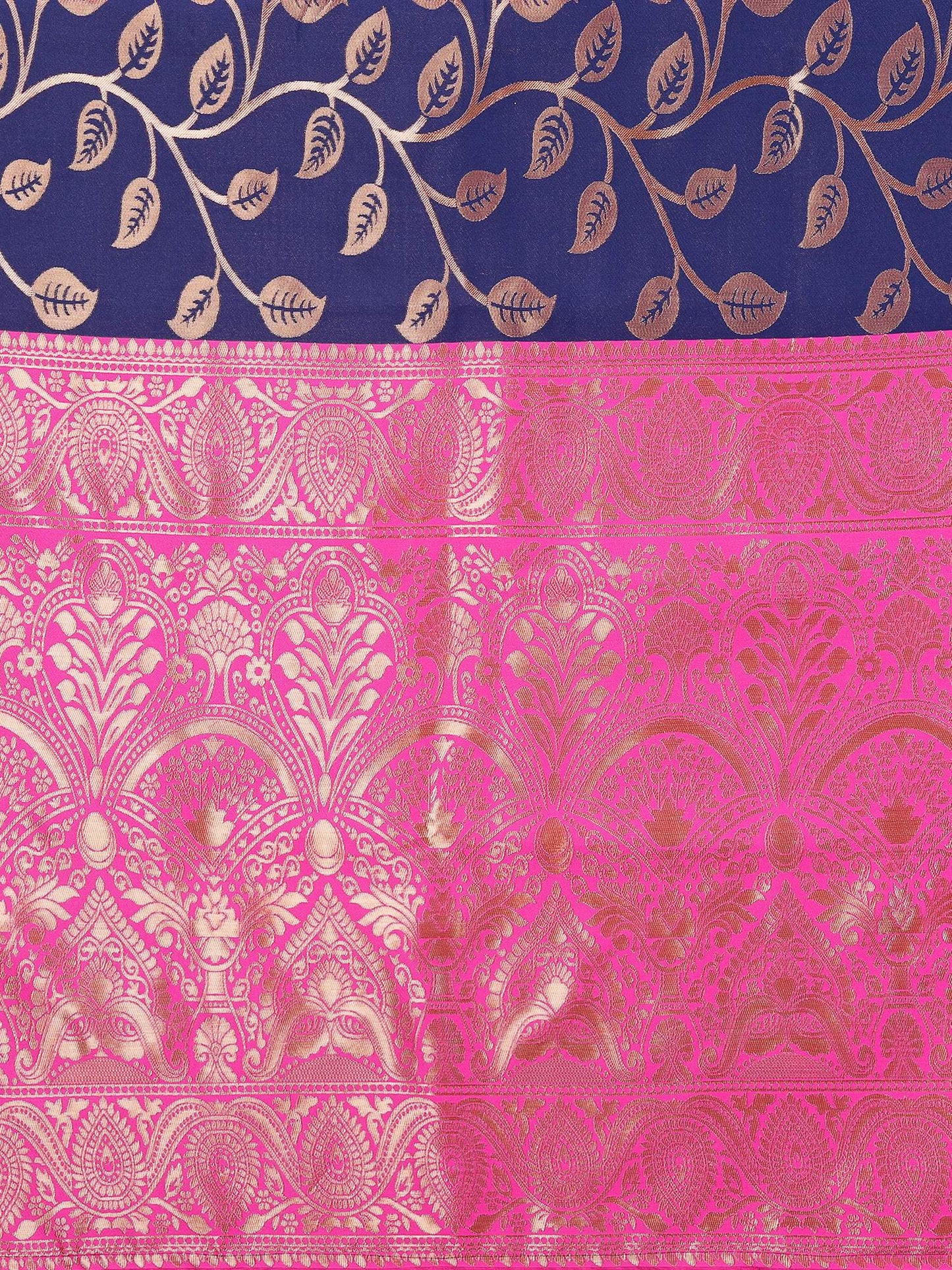 KF Women Kanjivaram Banarasi Silk Woven Design Saree