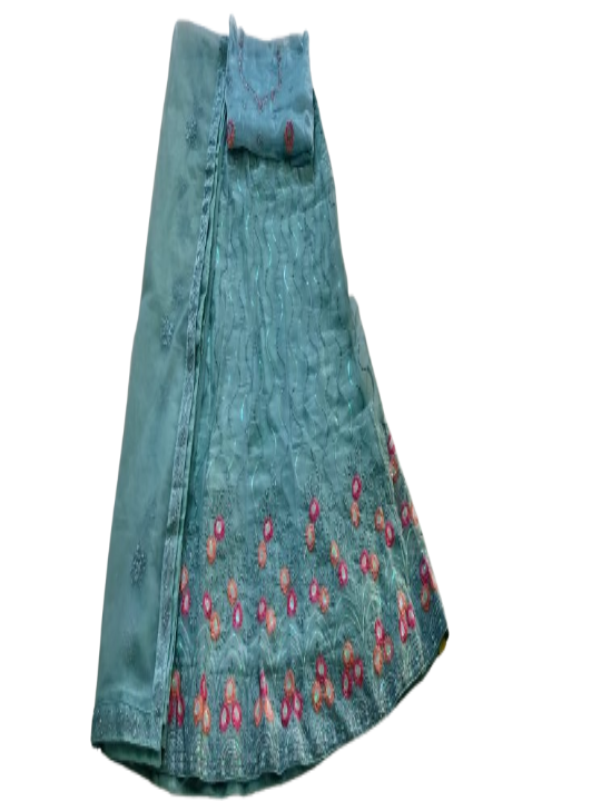 ShinySelect Women Jimmy Choo stylis partywear Lehenga with stone work & blouse piece (Jimmy Choo)