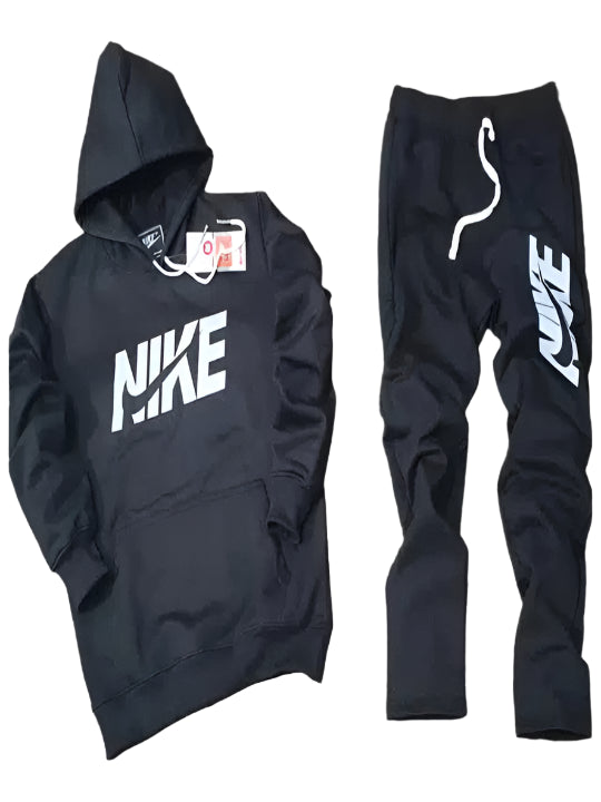 Fleece Hooded Tracksuits for Men (Black, XL-XXL)