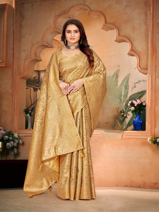 ShinySelect Partywear Women Nylon Sarees - Set 1