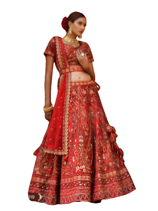 Exquisite Bridal dresses with Zarkan and Threadwork- SSPV77319