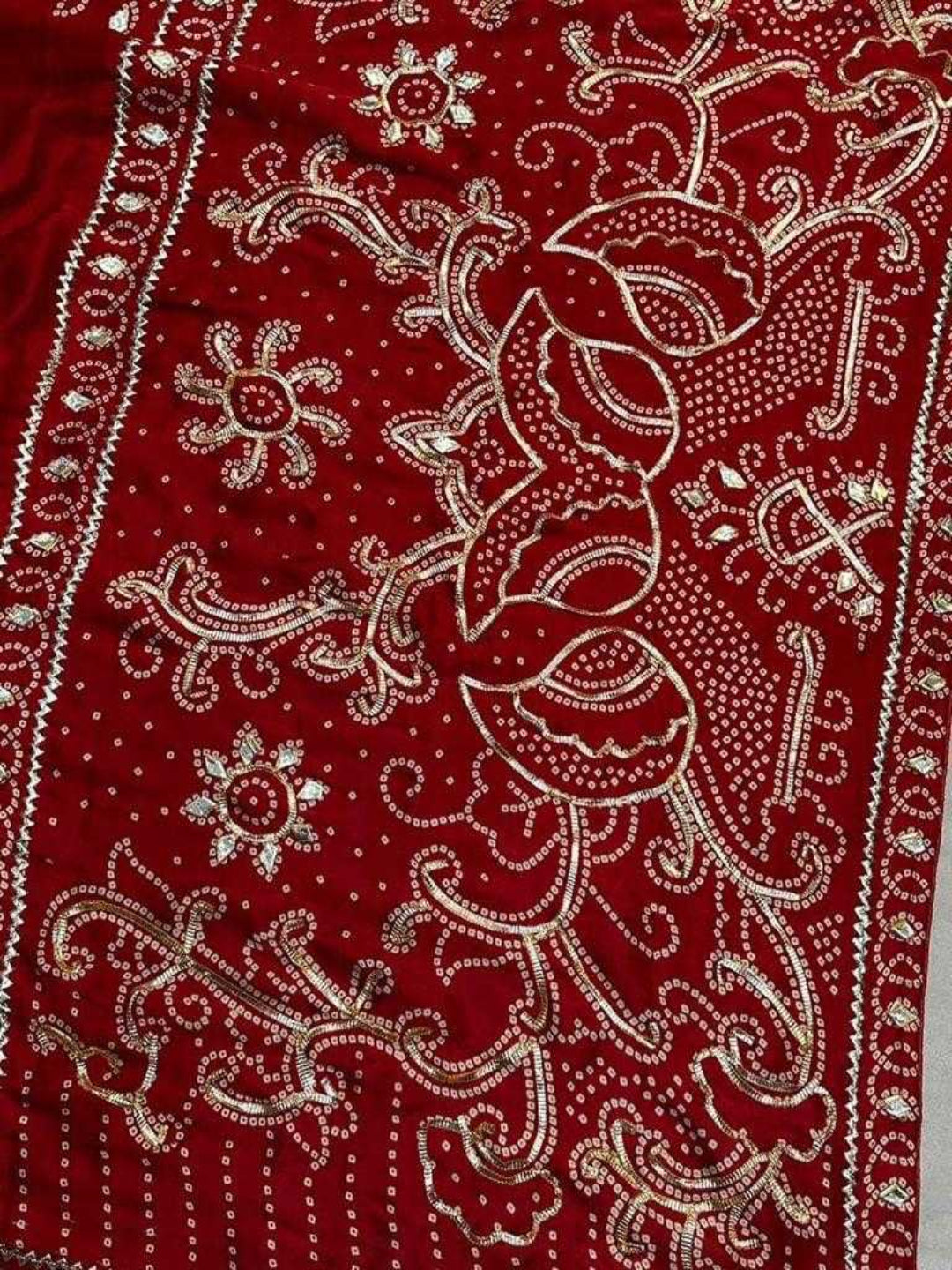 YNF Designer Traditional Bandhani Gajji Silk Sarees in 7 Different Colors