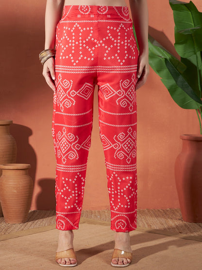 ICF Luxury Chinon Digital Print Suit Set with Embroidery & Mirror Work