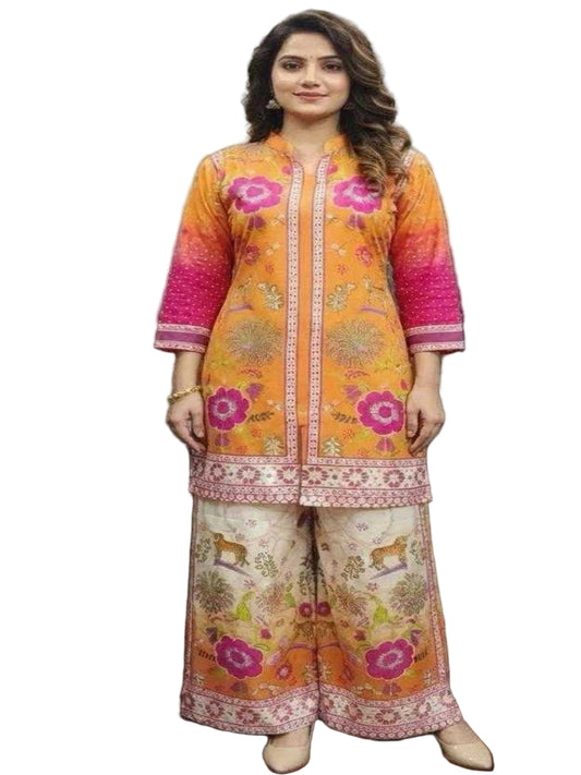 YNF Latest Concept Polly Rayon Co-Ord Set | Stylish Digital Print Co-Ordination