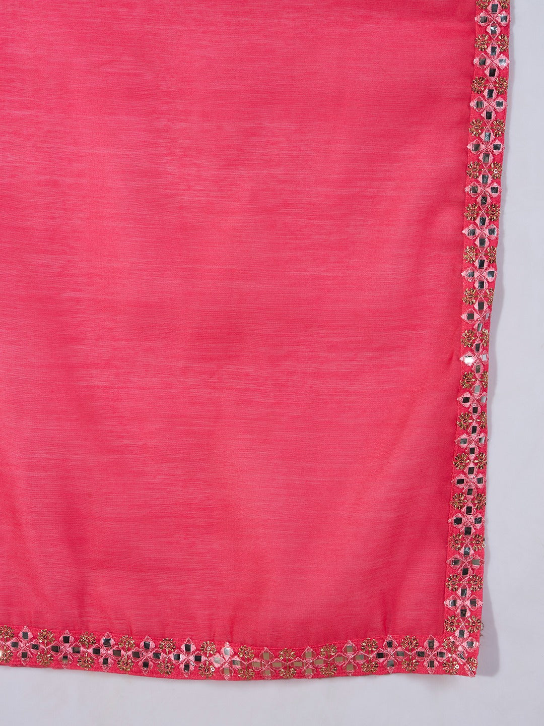 ICF Luxury Chinon Digital Print Suit Set with Embroidery & Mirror Work