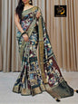 YNF Designer Lightweight Pure Dola Silk Saree with All-Over Pichwai Kalamkari & Luxurious Bandhani Pallu
