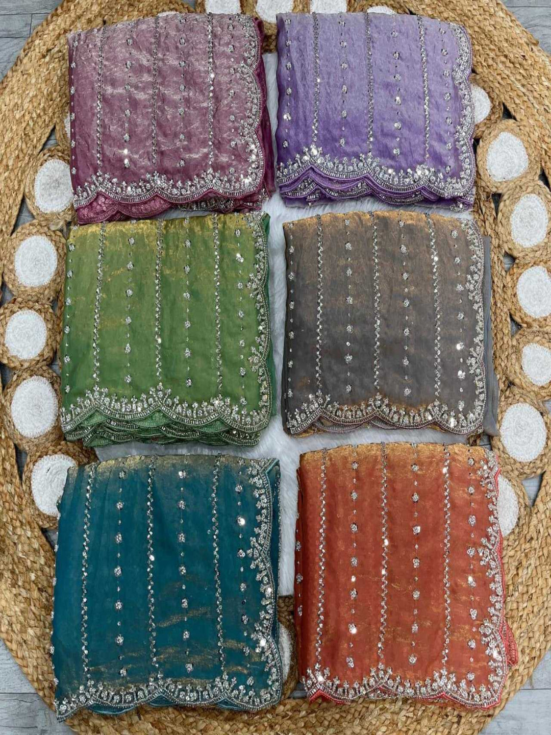 YNF Gorgeous Soft Space Silk Saree with Intricate Beads & Sequence Work