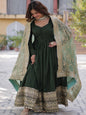 ES Shimmer Vichitra  Gown with Rich Sequins Embroidered work