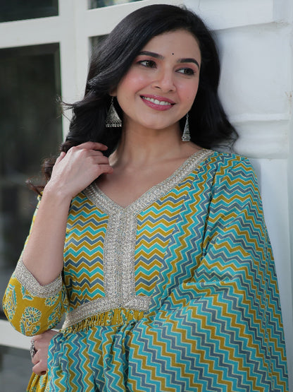 ES Pure Cotton Premium Readymade Kurtis with Pant & Dupatta Set