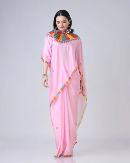 ES Designer Premium Satin Silk Ready To Wear Sarees - New Arrival