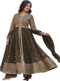 ES Faux Georgette with Embroidered Work Readymade Kurti with Pant & Dupatta Set
