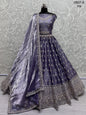 ES Burberry Motif Handwork combine Designer Party wear Lehenga Choli