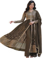 ES Faux Georgette with Embroidered Work Readymade Kurti with Pant & Dupatta Set