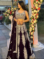 ES Heavy Kasturi silk lehenga with thread & sequins work