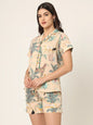 Divena Floral Multi Color Pure Cotton Printed Night Suit