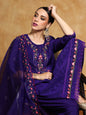 KF Floral Motif Thread Embroidered Yoke Kurta with Trouser & Dupatta