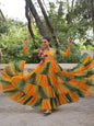 ES Navaratri Special Premium Laheriya & Bandhej Print Gown