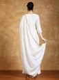KF Zari Embroidered Yoke Kurta With Sarara Pant And Dupatta