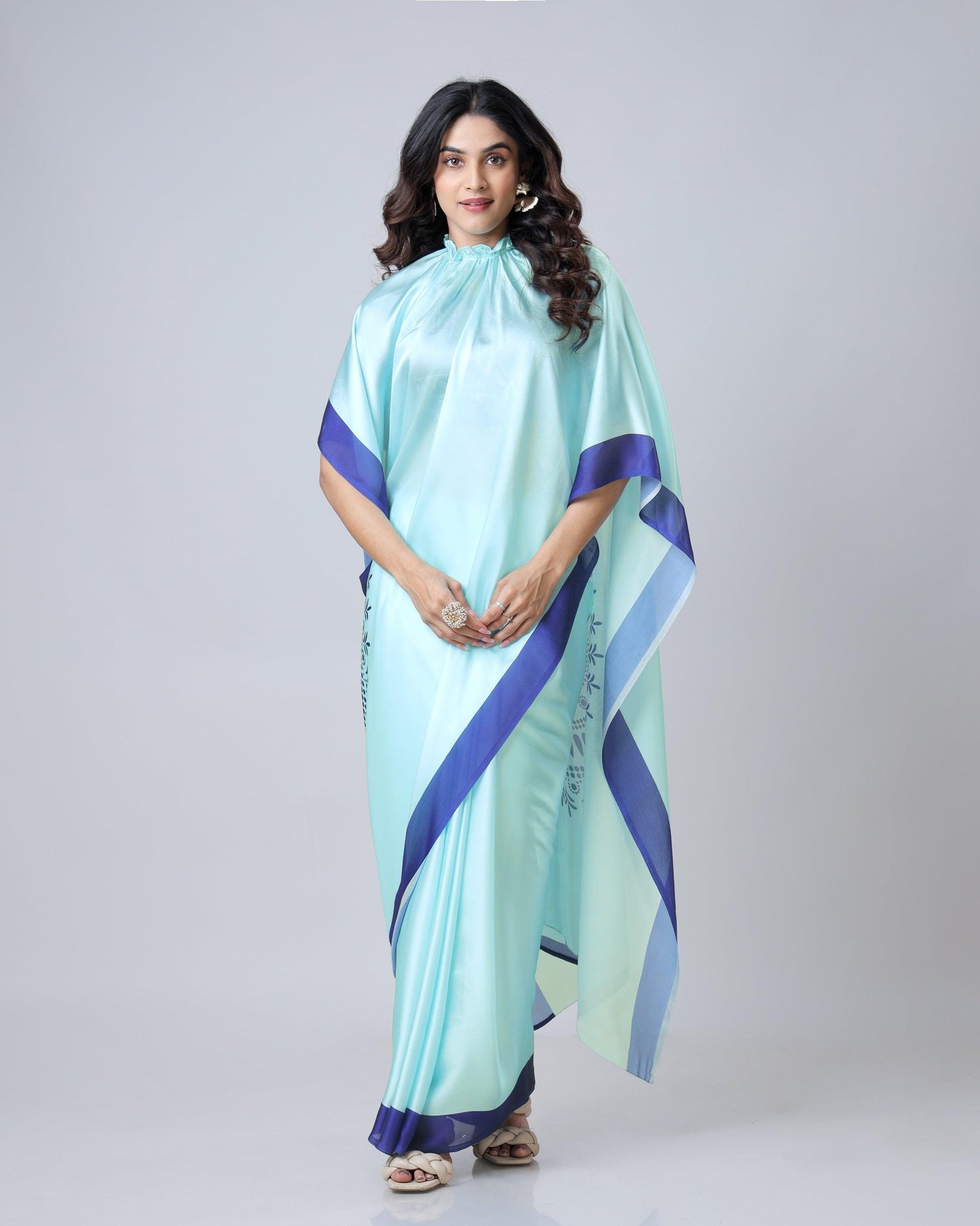 ES Designer Premium Satin Silk Ready To Wear Sarees - New Arrival