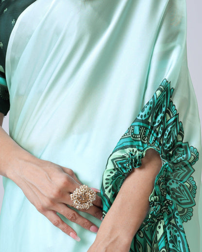 ES Designer Premium Satin Silk Ready To Wear Sarees - New Arrival
