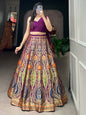 ES Banarsi Silk Lehenga, Blouse & Dupatta With Zari Weaving Work