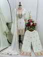 ES Pure Chinon Silk Top-Plazzo with Dupatta Set Fully Stitched
