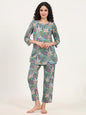 Divena Round & Collared Neck Cotton Night Suits with Payjama