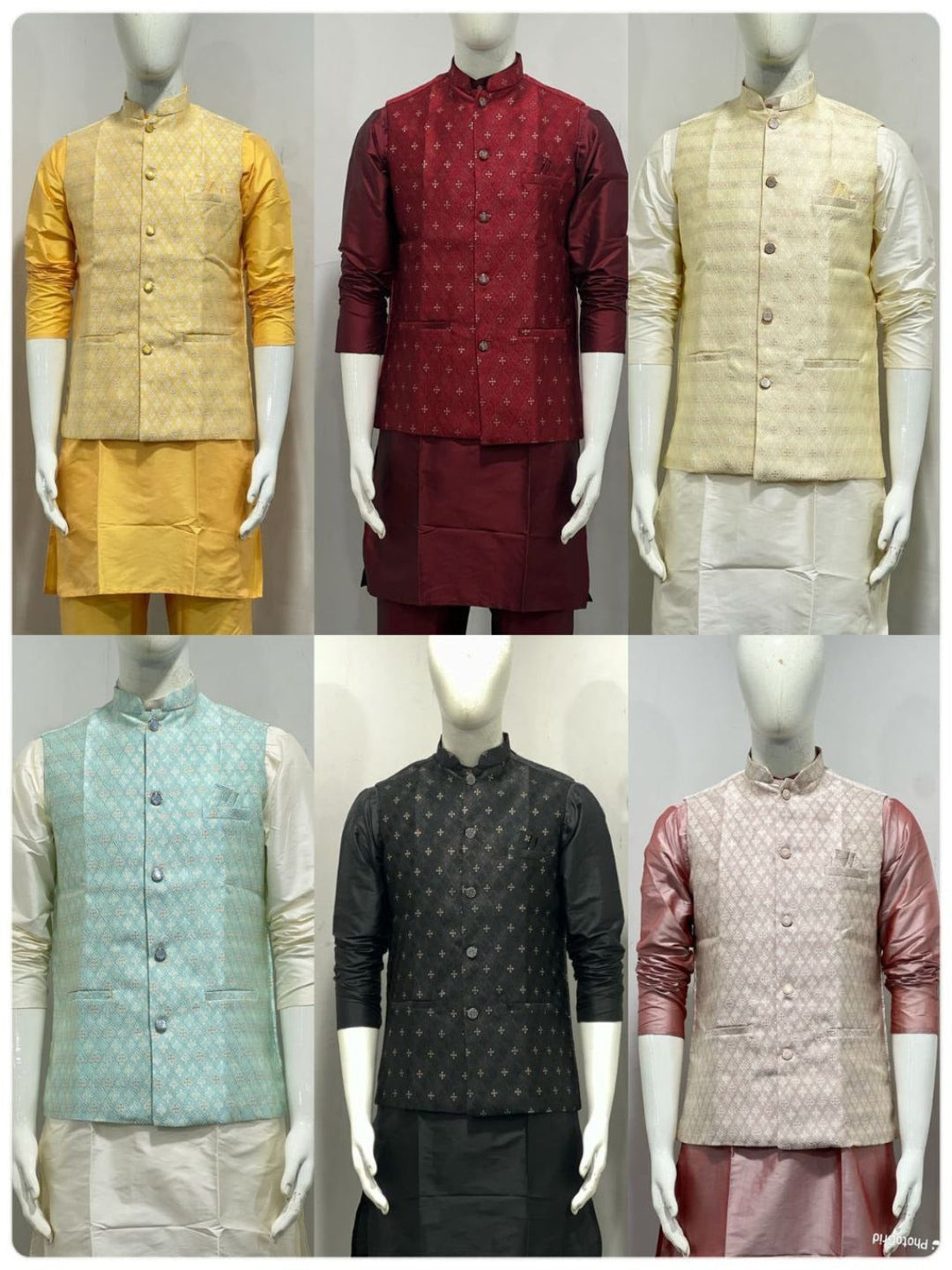RE Royal Dhupian Silk Kurta Set with Heavy Fused Jacquard Koti