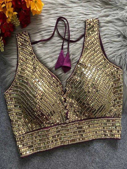 YNF Ready-to-Wear Heavy Phantom Silk Blouse with Beautiful Handmade Latkans