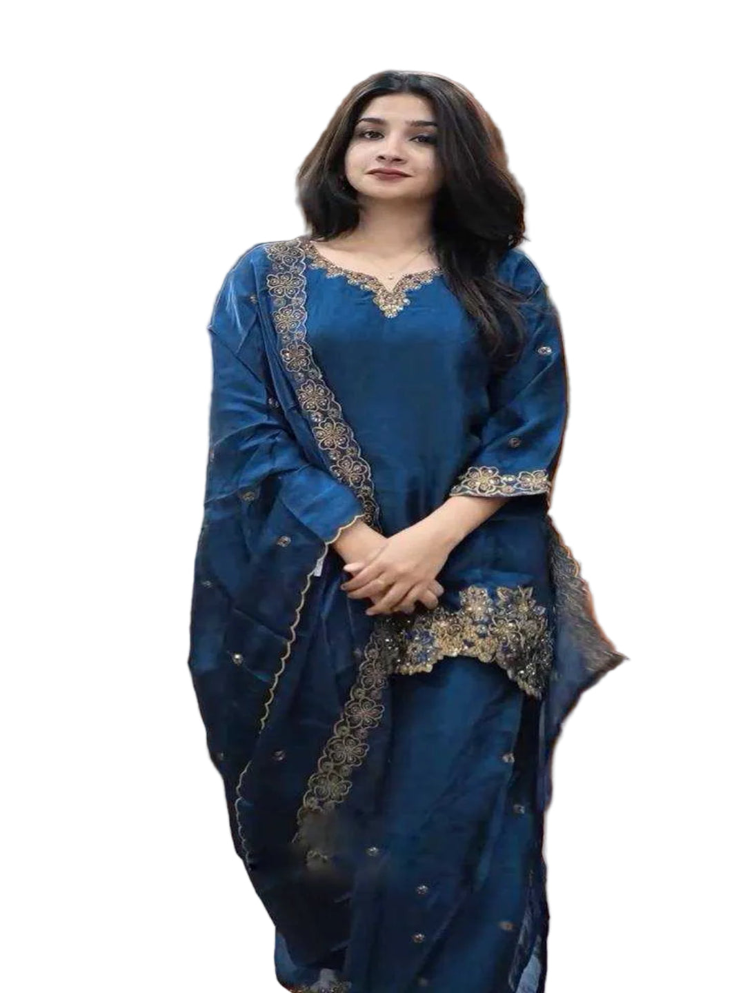 WT New Designer Jimmy Choo (GMY) Silk Collection – Heavy Embroidery 3-Piece Set