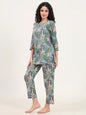 Divena Round & Collared Neck Cotton Night Suits with Payjama