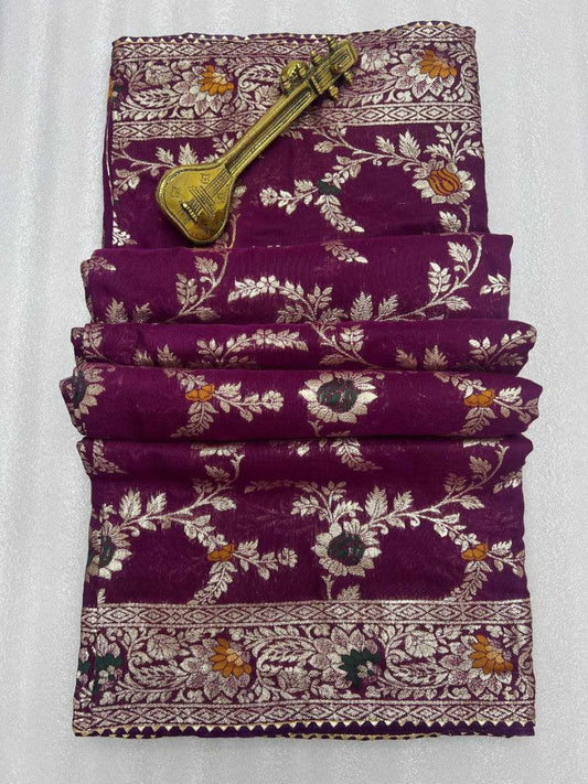 YNF Dola Silk Designer Silk Sarees with Zari Border in 10 Different colors