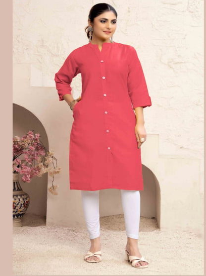 MV Five Color Breathable Magic Cotton Kurti, Sizes S to 3XL JUST @ 489/-