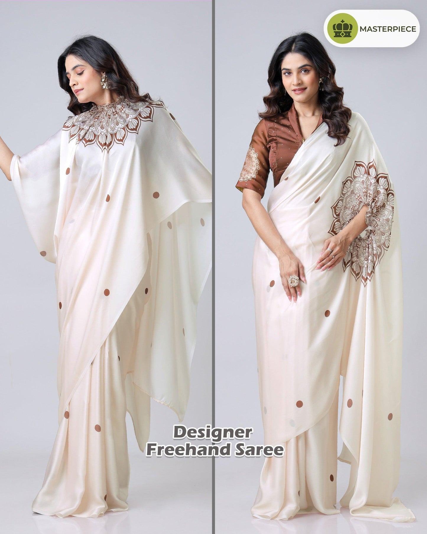ES Designer Premium Satin Silk Ready To Wear Sarees - New Arrival