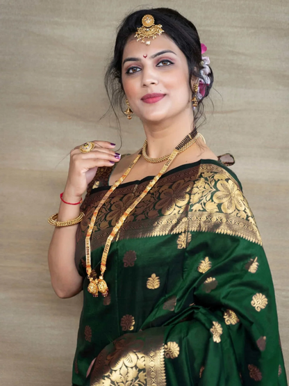 KF Elegant Banarasi Silk Woven Design Kanjeevaram Saree