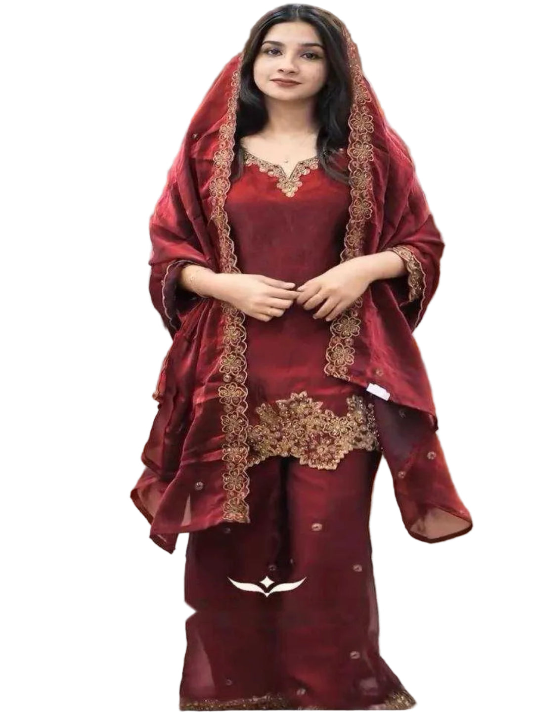 WT New Designer Jimmy Choo (GMY) Silk Collection – Heavy Embroidery 3-Piece Set