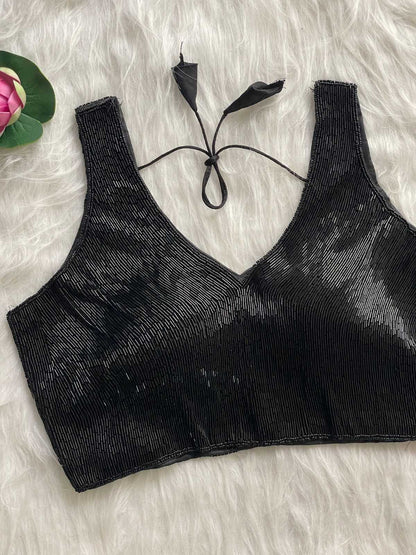 YNF Designer Silk Blouse with Pure Handwork Embroidery (Pearl & Moti Work) RTW