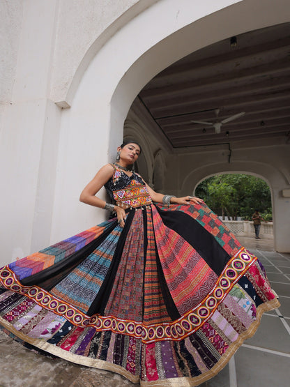ES Navaratri Special Designer Georgette Lehenga Choli Set
