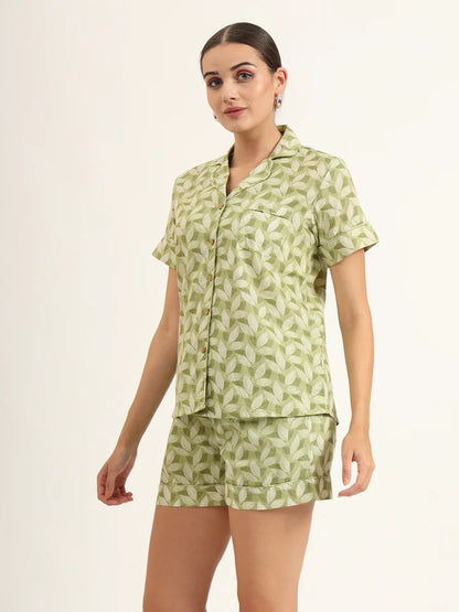 Divena Floral Multi Color Pure Cotton Printed Night Suit