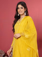 KF Hand Embroidered French Knot Kurta with Tonal Bottom and Embroidered Dupatta