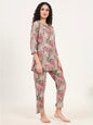 Divena Round & Collared Neck Cotton Night Suits with Payjama
