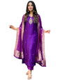 ICF Women's Viscose (Rayon) Straight Embroidered Kurta with Pant & Dupatta