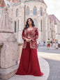 ES Trending Premium Silk Embroidered Work Plazzo Salwar Suit for Women