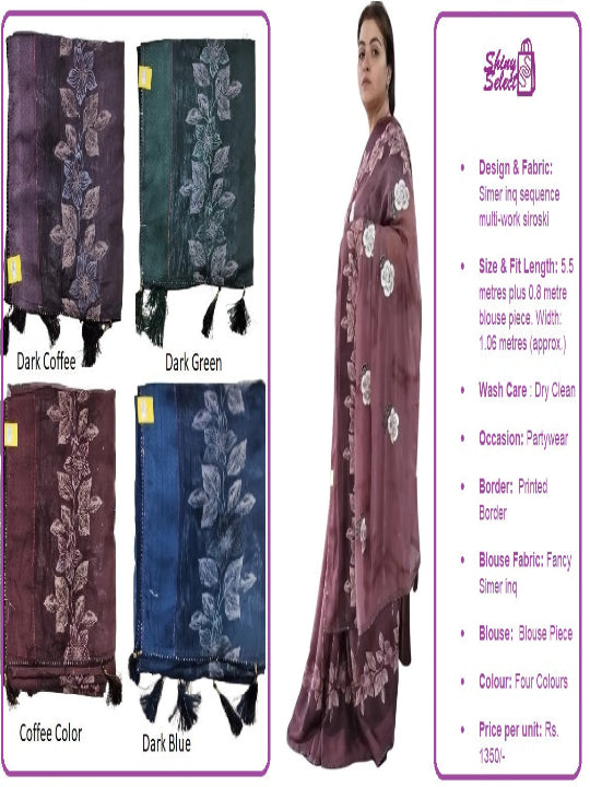ShinySelect Soft & comfortable Silk saree with blouse piece