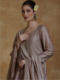 KF Zari Embroidered Yoke Kurta With Pant And Dupatta